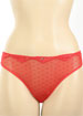 Tommy Hilfiger Red Swiss Dot regular sheer brief