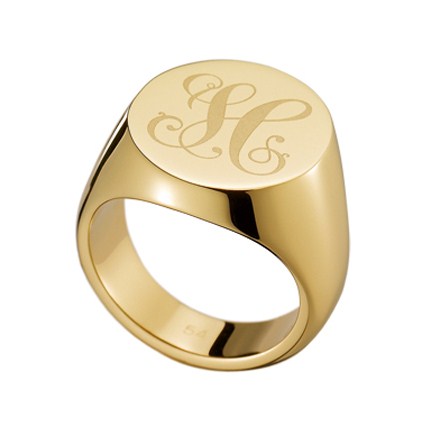 Signature Signet Ring Size 56