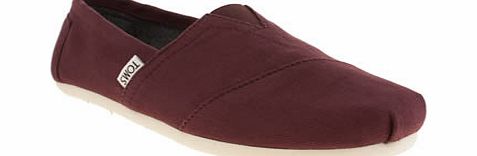 toms Burgundy Seasonal Classic Shoes