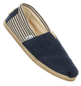 Toms Classics University Navy Rope Sole