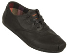 Toms Cordones Black Wax Twill Shoes