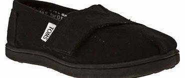 Toms kids toms black classic unisex toddler