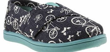 kids toms navy & white seasonal classic unisex