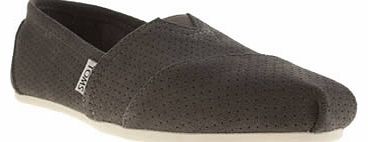 womens toms dark grey classic seasonal perf