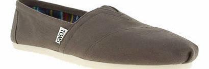 womens toms grey classic slip flats 1300407570