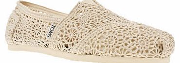 womens toms stone classic crochet flats