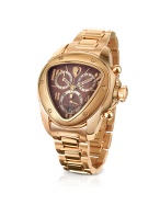 Tonino Lamborghini Corsa III - Ladies`Gold Plated Chronograph Watch