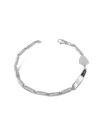 Mens Spring Chain Sterling Silver Bracelet