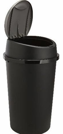 ALL BLACK TOUCH TOP BIN / DUSTBIN / RUBBISH BIN / KITCHEN / HOME / PLASTIC.MADE IN UK