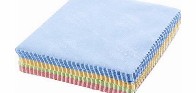 10X Microfibre Cleaning Cloth for Spectacles / Sunglasses, Camera lenses / CDs, DVDs, PDAs, Computer Screens / iPhones, iPads Screens --- 14CM x 14CM