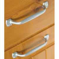 Box Handles Brushed Nickel Finish Pk 2