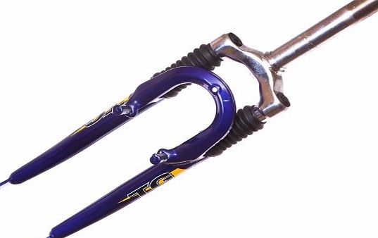 Top Gun  26`` WHEEL 1 1/8`` SUSPENSION THREADED BIKE FORKS DARK PURPLE 154mmSTEERER