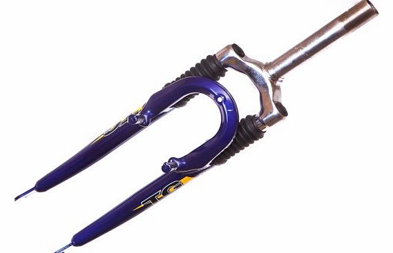 Top Gun  Bankrupt 26`` Wheel 1 1/8`` Suspension Threaded Bike Forks Blue Cheap Cheap