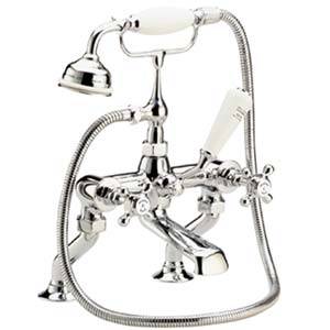 Topaz Chrome Bath shower mixer with shower kit