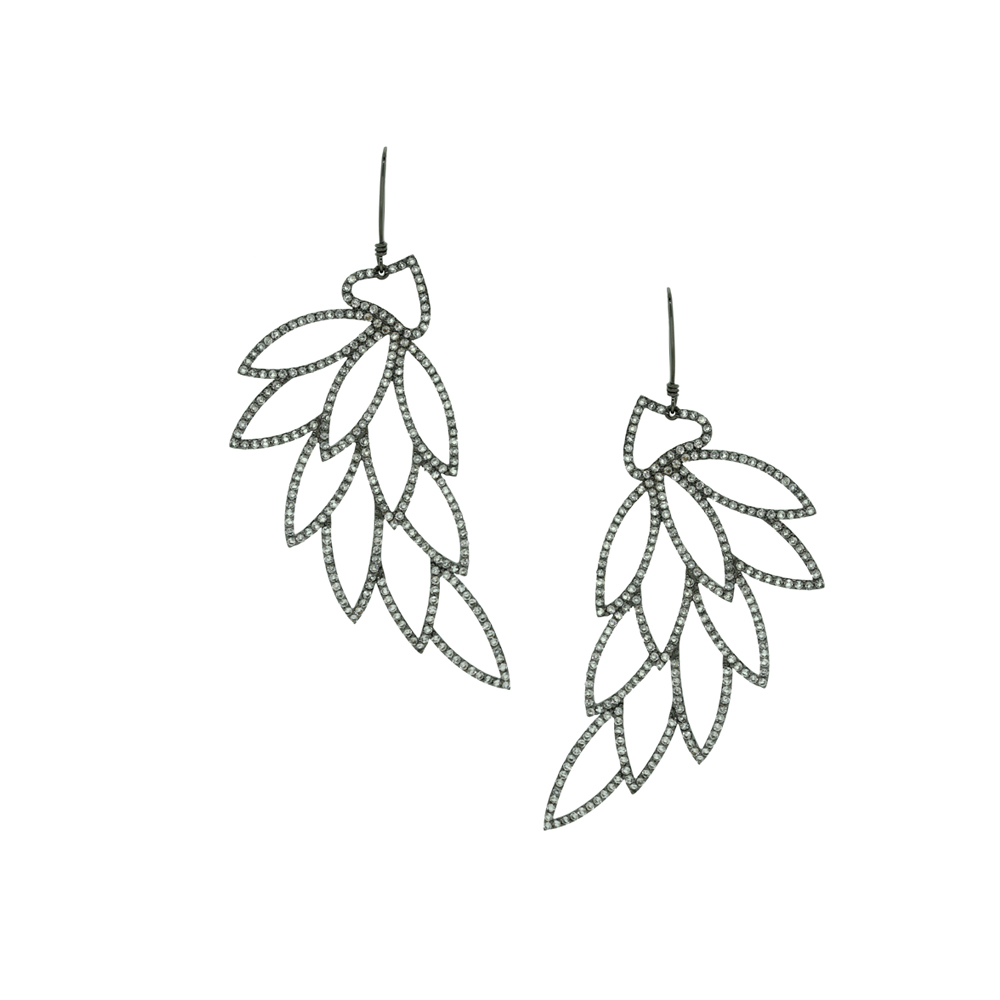 Topaz Leaf Earrings