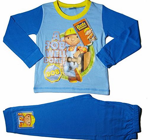 TopsandDresses Childrens Boys and Girls Long Sleeve Character Pyjamas Pjs Bob Builder 18-24