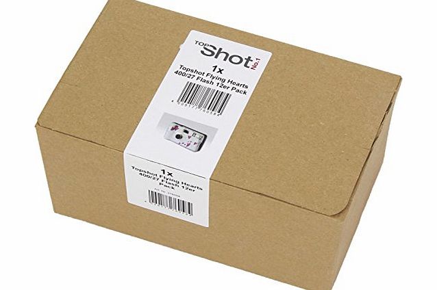 TopShot Flying Hearts Disposable / Wedding Camera 27 Photos Flash 12 Pack