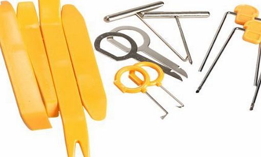 TopSku Multi Pieces Kit Car Audio Dash Door Plastic Trim Panel Dash Installation Car Removal Tool Kit (12pcs kit)