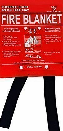 Topspec Euro TOPSPEC Fire Blanket 1.0m x 1.0m
