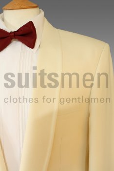 Cream Shawl Collar Dinner Jacket
