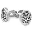 Torrini Sterling Silver Crest Cufflinks