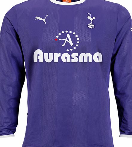 Tottenham Away Shirt Puma 2011-12 Tottenham Away Long Sleeve Shirt (Kids)