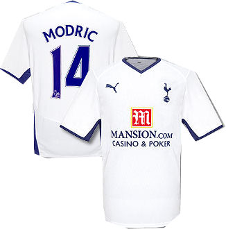 Puma 08-09 Tottenham home (Modric 14)