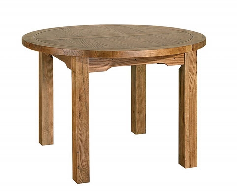 Antique Oak Extending Round Dining