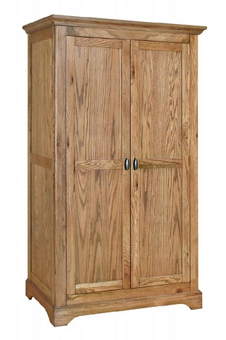 toulouse Antique Oak Full Hanging Wardrobe