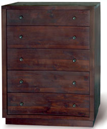 Dark Oak 5 Drawer Chest of Drawers