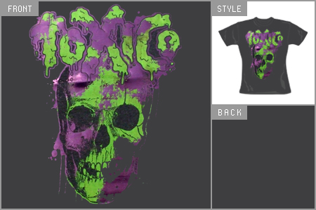 (Radiation Skull) Skinny T-Shirt