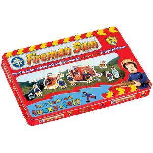 Fuzzy Felt Fireman Sam Laminated Tin