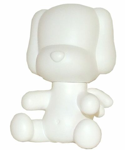 3.5 Baby Qee DIY Angel Dog White