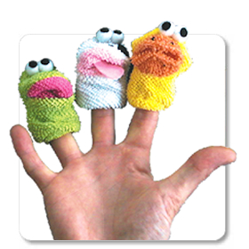 Bath Finger Puppet Set