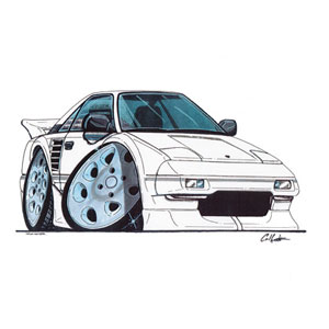 MR2 Mk1 - White Kids T-shirt