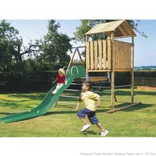 tp Sherwood Tower Wooden Climbing Frame Set 1 - TP Toys