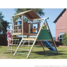 tp Sherwood Tower Wooden Climbing Frame Set 3 - TP Toys