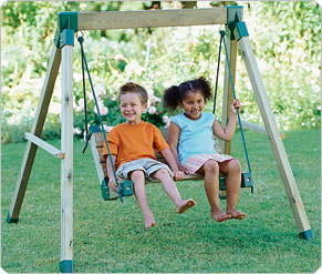 TP Wooden Hammock Swing Set