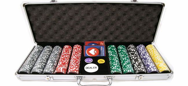 Trademark Commerce 500 15g Clay Laser Las Vegas Chip Set with Aluminum Case