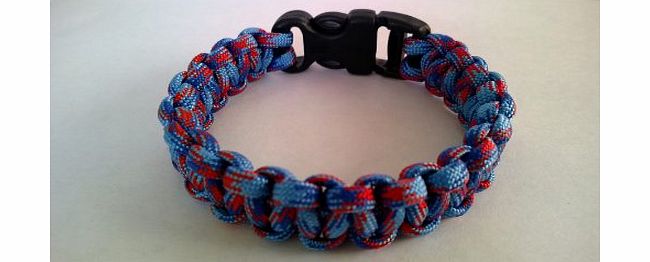 Tradewinds 8`` Legend (Help for Heroes) Paracord 550 Cobra Stitch Survival Bracelet/Wristband.