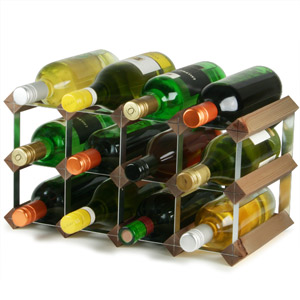 Wooden Wine Racks - Dark Oak (2x4