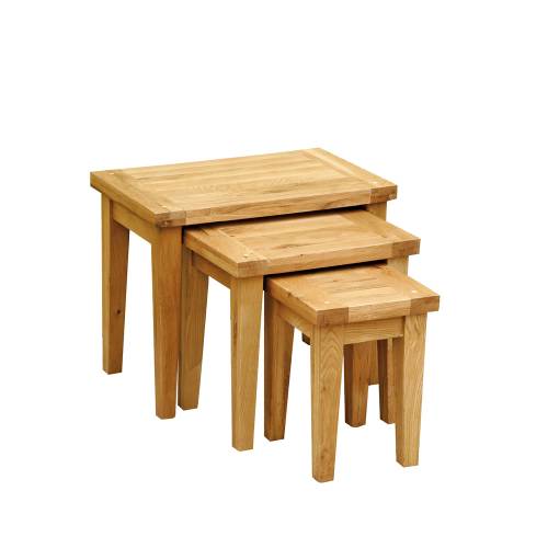 Trafalgar Oak Furniture Trafalgar Oak Nest of Tables