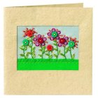 Traidcraft Button Flowers Card