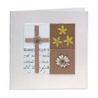 Traidcraft Cross and Daisy Card - 15379