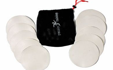  White Round Flat Marker Discs Set of 10