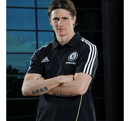 Training Wear Adidas 2011-12 Chelsea Adidas Training Polo Shirt (Black)