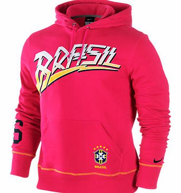 Nike 2011-12 Brazil Nike Hooded Top (Pink)