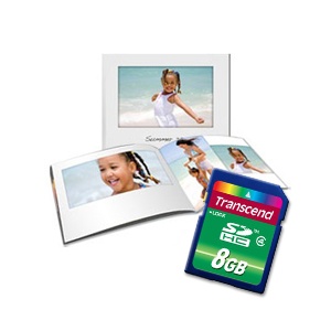 Transcend 8GB SD Card   FREE Photobook Worth