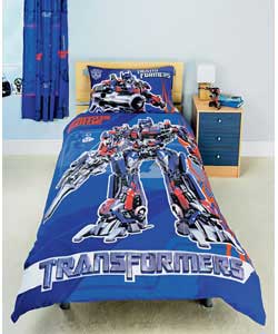 Transformers Single Duvet Cover Set - Navy