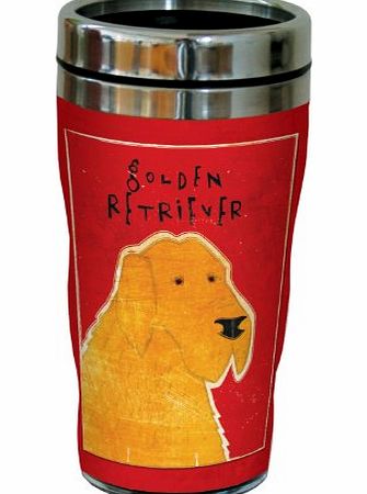 Tree-Free Greetings sg23985 Golden Retriever Sip N Go Lined Travel Tumbler